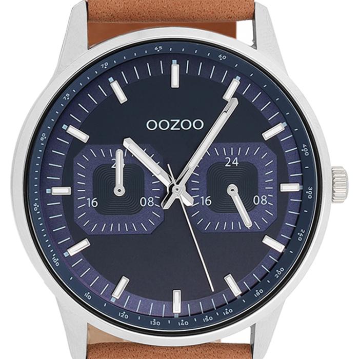 Ανδρικό Ρολόι OOZOO Timepieces με Μπλέ Καντράν SKU-82939