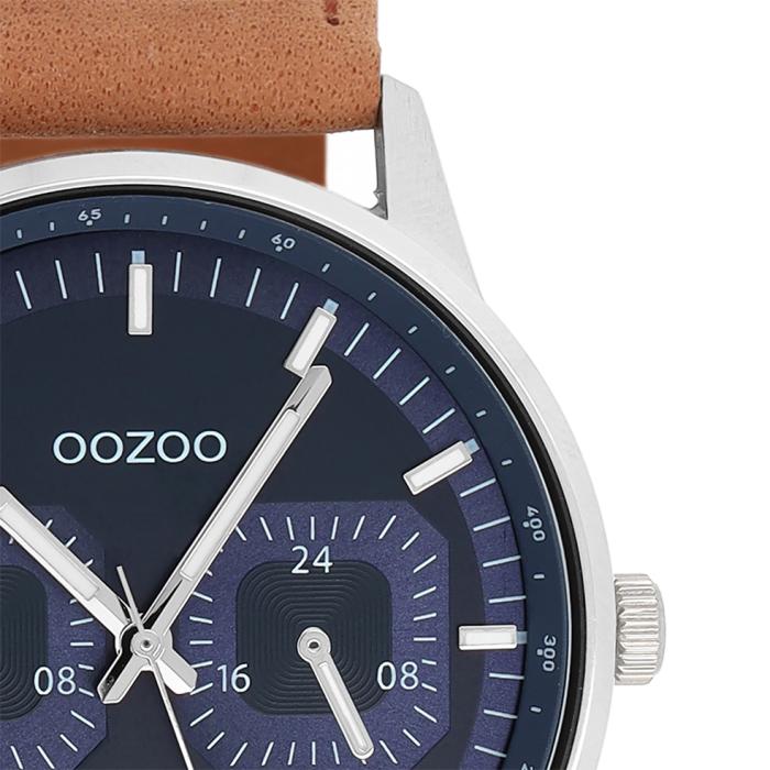 Ανδρικό Ρολόι OOZOO Timepieces με Μπλέ Καντράν SKU-82939