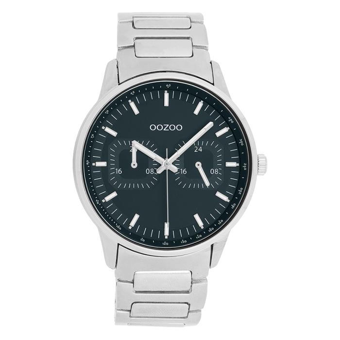 Ανδρικό Ρολόι OOZOO Timepieces με Ασημί Μπρασελέ SKU-82941