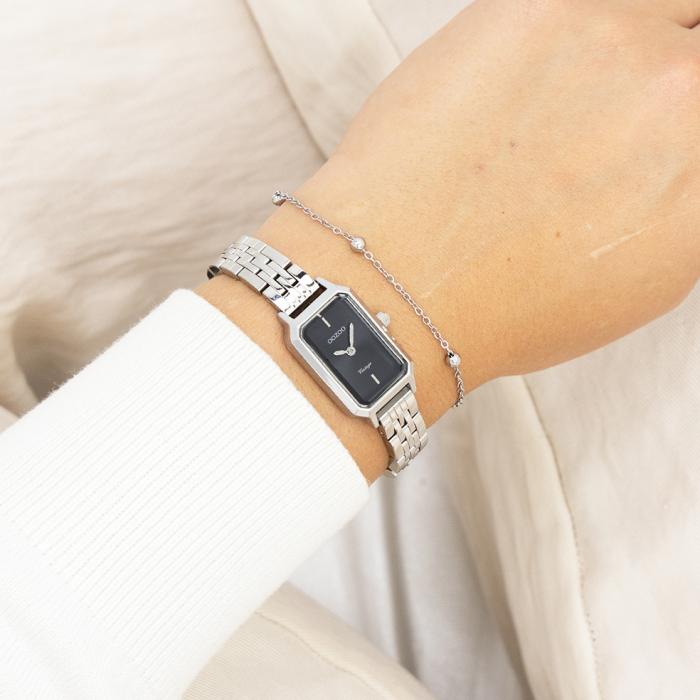 Γυναικείο Ρολόι OOZOO Vintage με Μαύρο Καντράν SKU-82942