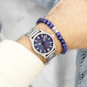 Ανδρικό Ρολόι OOZOO Timepieces με Μπλέ Καντράν SKU-82945