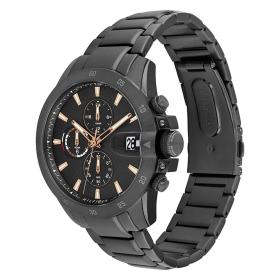 Ανδρικό Ρολόι Tommy Hilfiger Jameson με Μαύρο Μπρασελέ SKU-83799