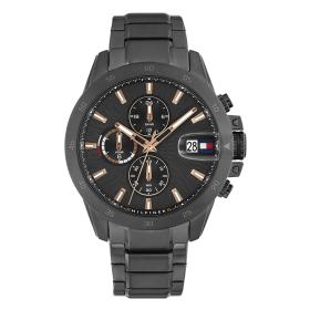 Ανδρικό Ρολόι Tommy Hilfiger Jameson με Μαύρο Μπρασελέ SKU-83799