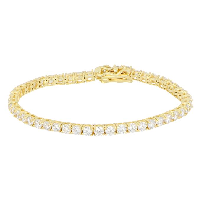 Βραχιόλι Ριβιέρα Ασήμι 925° με Λευκά Ζιργκόν SKU-83719