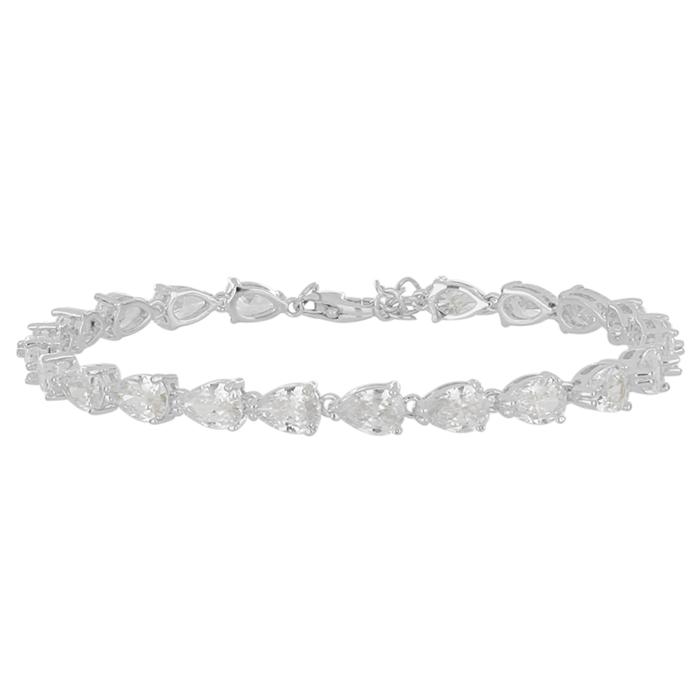 Βραχιόλι Ριβιέρα  Ασήμι 925° με Λευκά Ζιργκόν SKU-83731