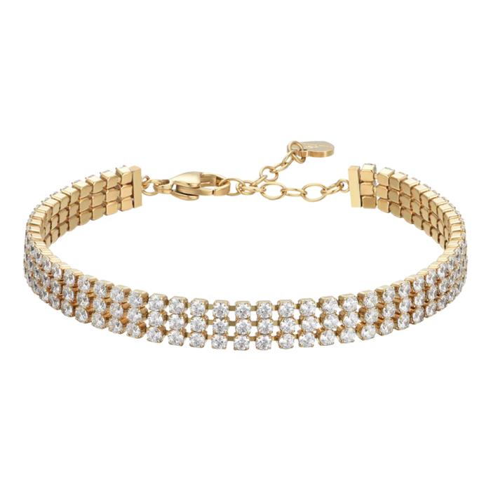 Γυναικείο Βραχιόλι Luca Barra Τριπλή Ριβιέρα με Πέτρες Ζιργκόν SKU-83912