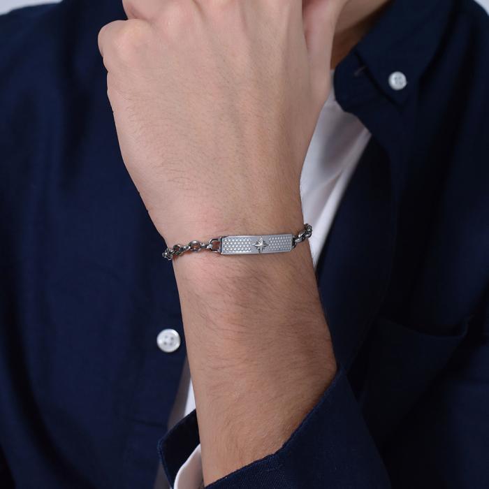 Ανδρικό Βραχιόλι Luca Barra από Ανοξείδωτο Ατσάλι SKU-83950