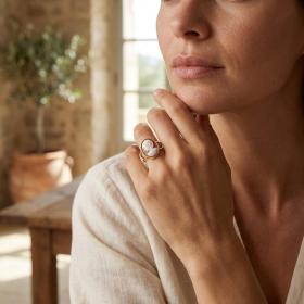 Δαχτυλίδι Γυναικείο Χρυσός Κ14 με Cameo SKU-83695