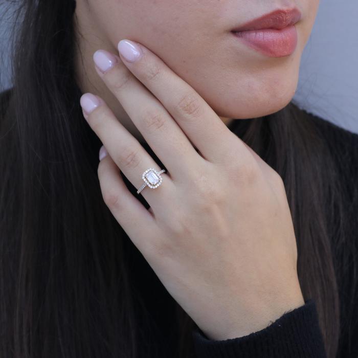 Δαχτυλίδι Ροζέτα με Lab Grown Διαμάντια Χρυσός K18 SKU-83463