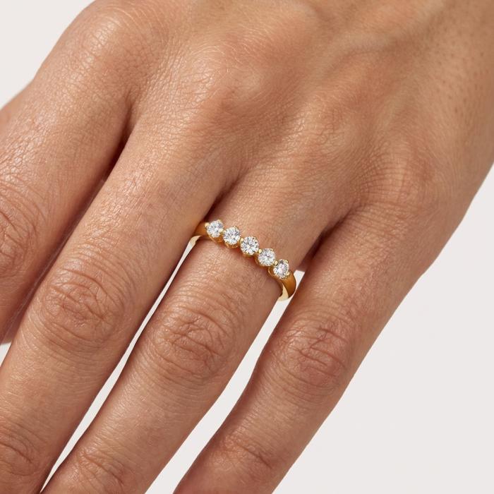 Δαχτυλίδι Σειρέ με Lab Grown Διαμάντια Χρυσός K18 SKU-83002