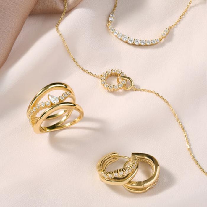 Γυναικείο Δαχτυλίδι Ania Haie Ασήμι 925° με Ζιργκόν SKU-83164