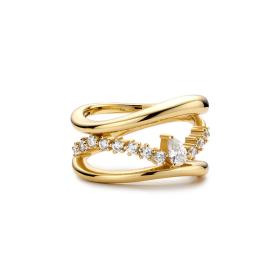 Γυναικείο Δαχτυλίδι Ania Haie Ασήμι 925° με Ζιργκόν SKU-83164