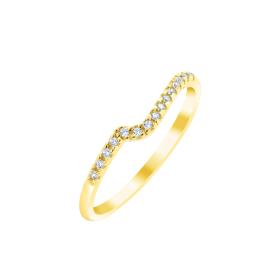 Δαχτυλίδι Σειρέ Χρυσός 9Κ με Λευκά Ζιργκόν SKU-83616