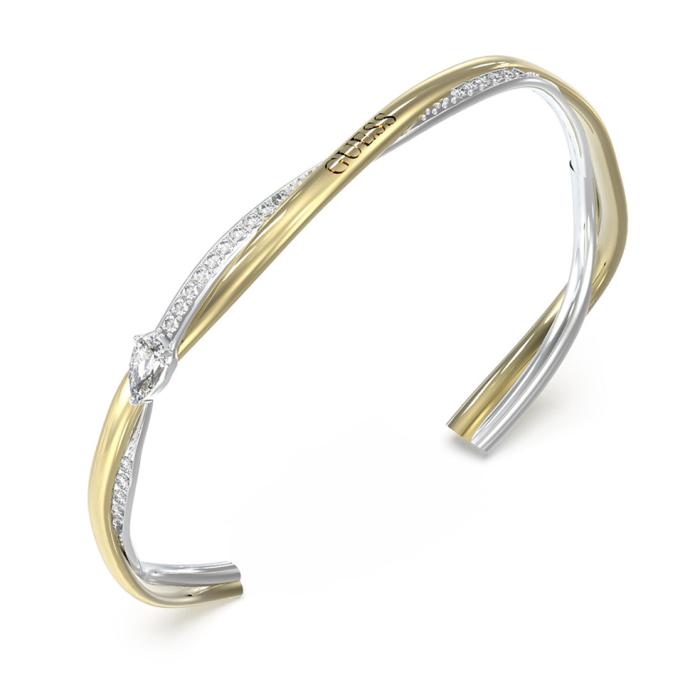 Βραχιόλι Χειροπέδα Guess Twist με Ανοξείδωτο Ατσάλι & Ζιργκόν SKU-83593