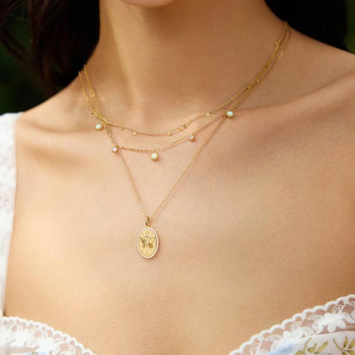 Γυναικείο Κολιέ Ania Haie Ασήμι 925° με Πέρλες & Ζιργκόν