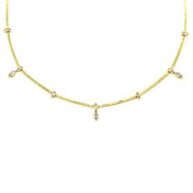 Κολιέ με Lab Grown Διαμάντι σε Κίτρινο Χρυσό K14 SKU-83250