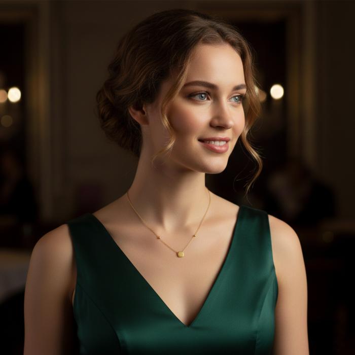 Κολιέ Γυναικείο Χρυσός K9 SKU-83339