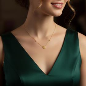 Κολιέ Γυναικείο Χρυσός K9 SKU-83339