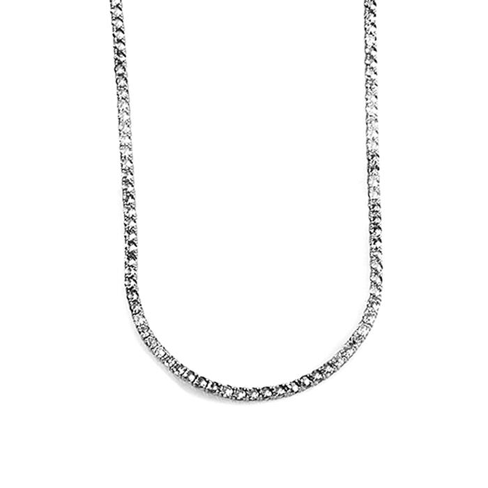 Κολιέ Ασήμι 925° με Λευκά Ζιργκόν SKU-83744