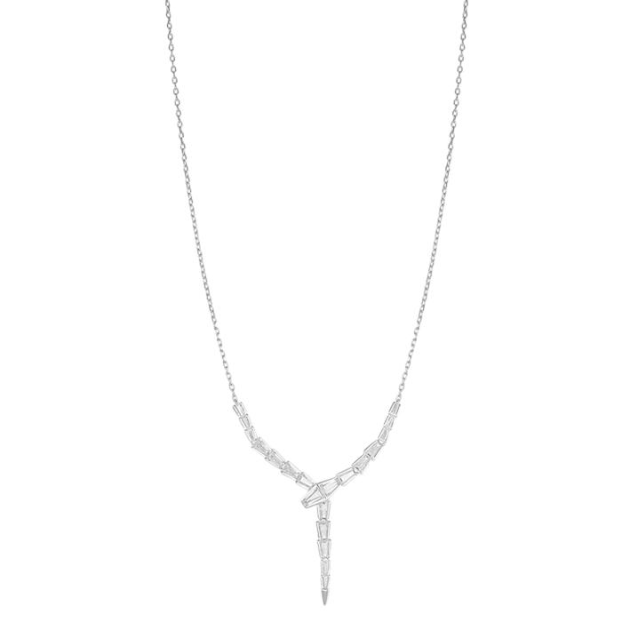 Κολιέ Ασήμι 925° με Λευκά Ζιργκόν SKU-83749