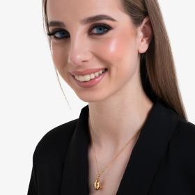 Κολιέ Luca Barra από Ανοξείδωτο Ατσάλι IP GOLD SKU-83967