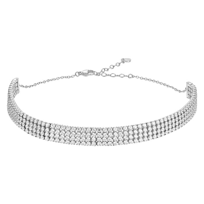 Κολιέ Luca Barra από Ανοξείδωτο Ατσάλι με Ζιργκόν SKU-83972