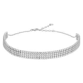 Κολιέ Luca Barra από Ανοξείδωτο Ατσάλι με Ζιργκόν SKU-83972