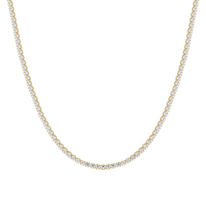 Κολιέ Luca Barra από Ανοξείδωτο Ατσάλι με Ζιργκόν SKU-83973