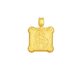 Φυλαχτό Κωνσταντινάτο  Ασήμι 925°  Επίχρυσο με Ζιργκόν SKU-83021