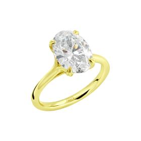 Μονόπετρο Δαχτυλίδι με Lab Grown Διαμάντι Χρυσός Κ14 SKU-83740