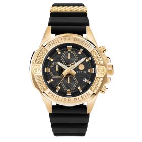 Ανδρικό Ρολόι PHILIPP PLEIN The Skull Chrono με Μαύρο Λουράκι SKU-83854