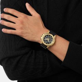 Ανδρικό Ρολόι PHILIPP PLEIN The Skull Chrono με Μαύρο Λουράκι SKU-83854