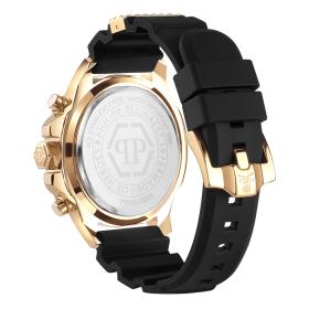 Ανδρικό Ρολόι PHILIPP PLEIN The Skull Chrono με Μαύρο Λουράκι SKU-83854