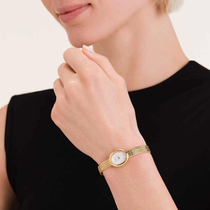 Γυναικείο Ρολόι ROSEFIELD Mini Oval Gold Stainless Steel Bracelet Gift Set SKU-83805