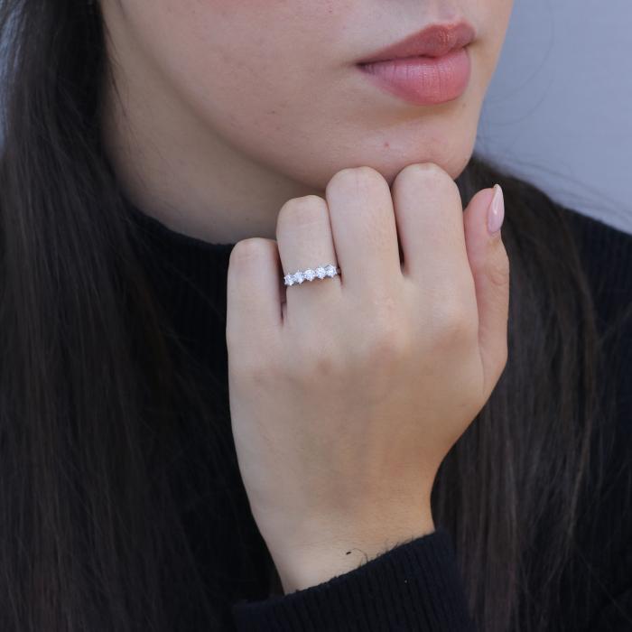 Δαχτυλίδι Σειρέ Λευκόχρυσος K14 με Lab Grown Διαμάντια SKU-83279