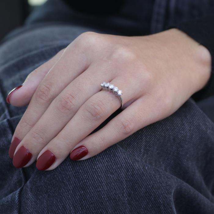 Δαχτυλίδι Σειρέ Λευκόχρυσος K14 με Lab Grown Διαμάντια SKU-83279