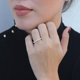 Δαχτυλίδι Σειρέ με Lab Grown Diamonds Χρυσός K18 SKU-83459