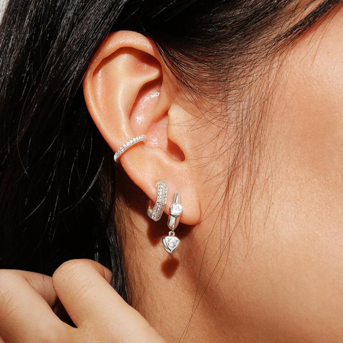 Γυναικεία Σκουλαρίκια Ania Haie Ασήμι 925° με Ζιργκόν SKU-83167