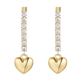 Γυναικεία Σκουλαρίκια Καρδιά Luca Barra IP GOLD SKU-83924