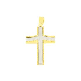 Σταυρός Βάπτισης FaCad'oro Ασήμι 925° SKU-83705