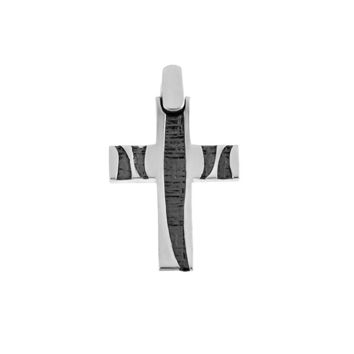 Σταυρός Βάπτισης Facadoro Ασήμι 925° SKU-83712