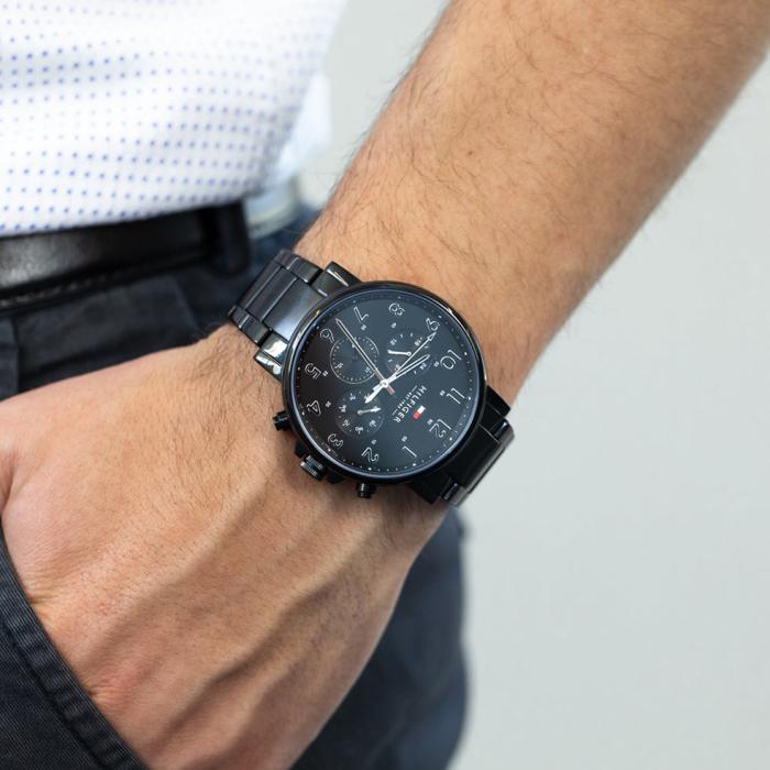 Ανδρικό Ρολόι TOMMY HILFIGER Daniel με Μαύρο Καντράν SKU-83358