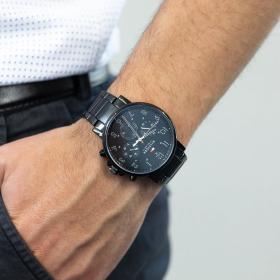 Ανδρικό Ρολόι TOMMY HILFIGER Daniel με Μαύρο Καντράν SKU-83358