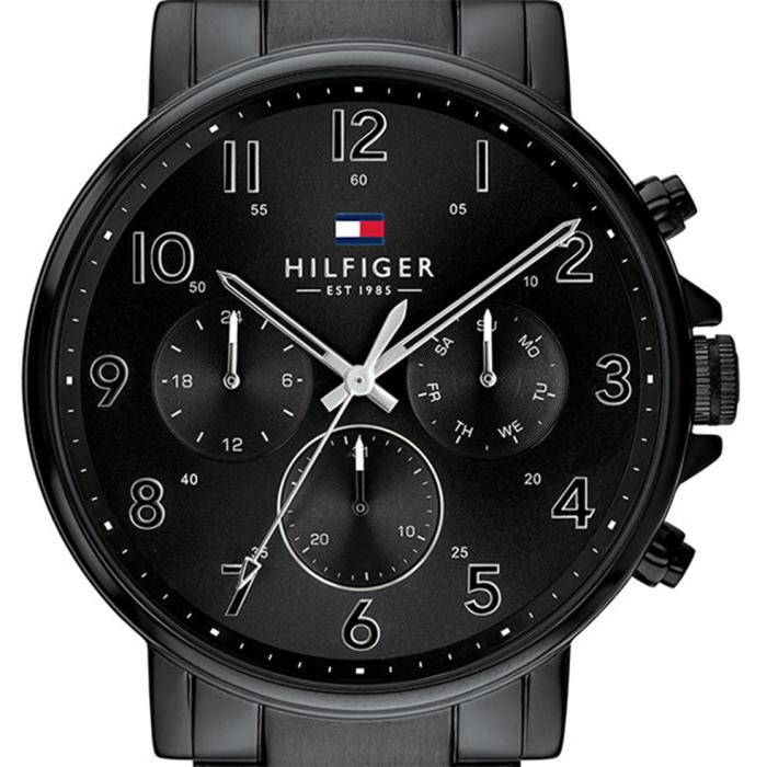 Ανδρικό Ρολόι TOMMY HILFIGER Daniel με Μαύρο Καντράν SKU-83358