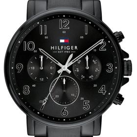 Ανδρικό Ρολόι TOMMY HILFIGER Daniel με Μαύρο Καντράν SKU-83358