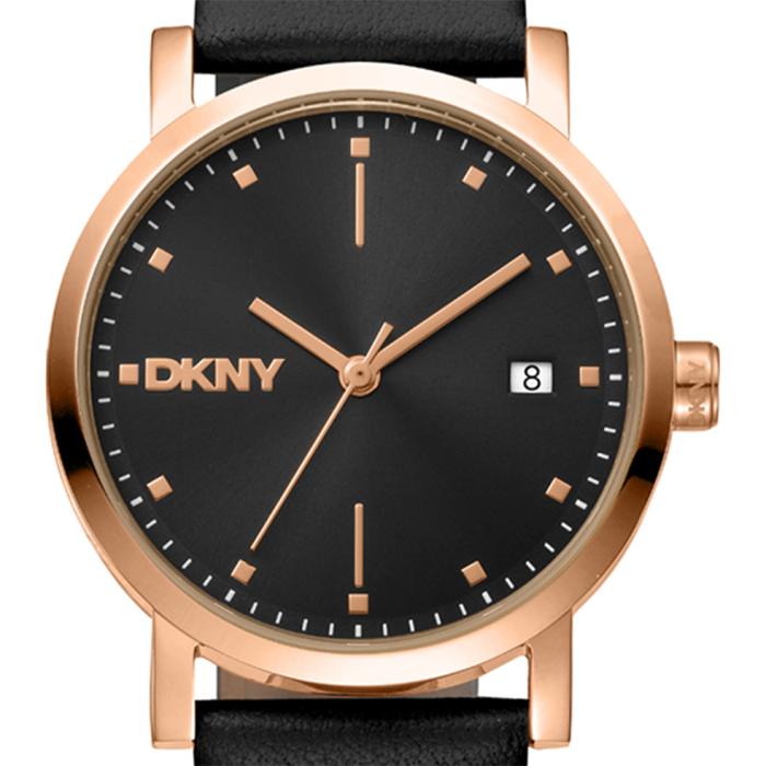 Γυναικείο Ρολόι DKNY Soho Midi με Μαύρο Δερμάτινο Λουράκι SKU-83052