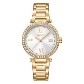 Γυναικείο Ρολόι DKNY Evening με Χρυσό Μπρασελέ SKU-83055