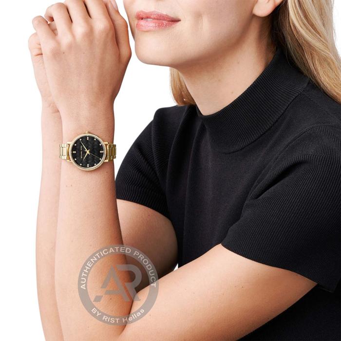 Γυναικείο Ρολόι MICHAEL KORS Pyper με Μαύρο Καντράν SKU-83057