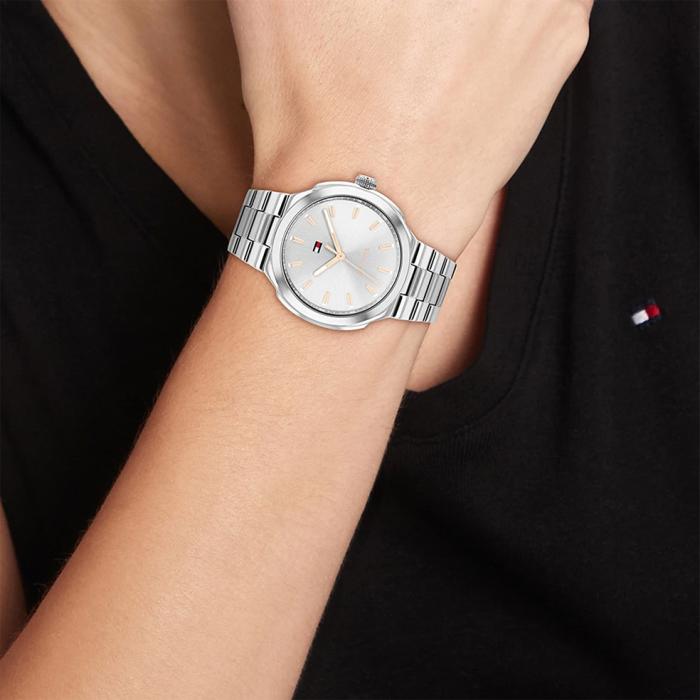 Γυναικείο Ρολόι TOMMY HILFIGER με Ασημί Καντράν SKU-83194