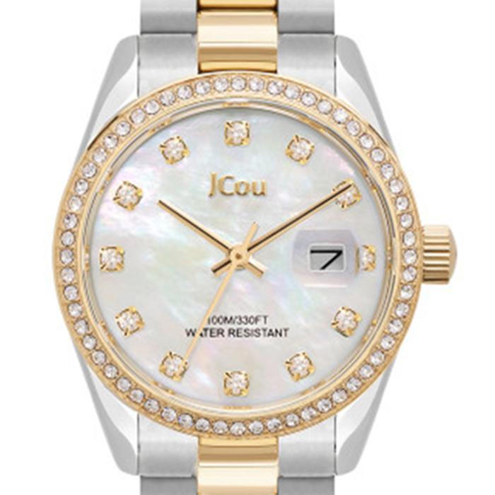 Γυναικείο Δίχρωμο Ρολόι JCOU Iris με Φίλντισι Καντράν SKU-83466